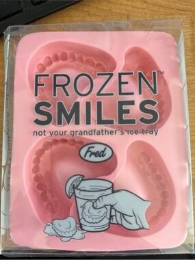 Frozen Smiles Dentures Silicone Ice Cube Tray NEW